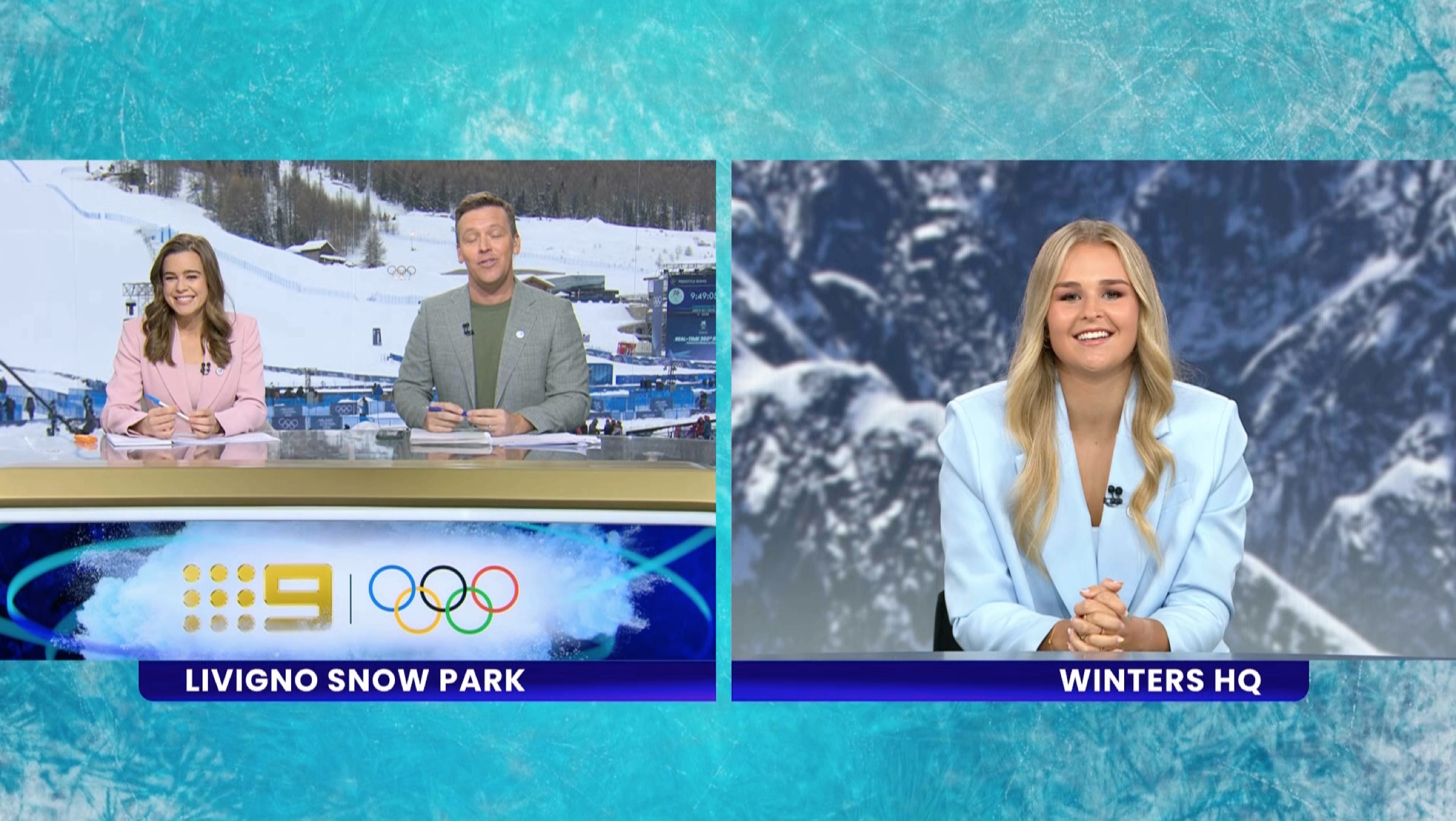 Cortina Olympic Games, live cross to the Halfpipe Final